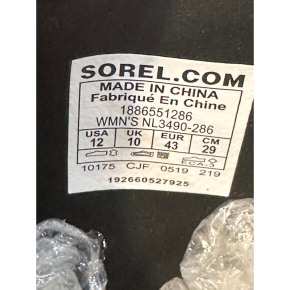 Sorel Women's Joan Of Arctic™ Wedge II Buckle Bootie WP Tan Leather Size 12 NWOB - Picture 13 of 14